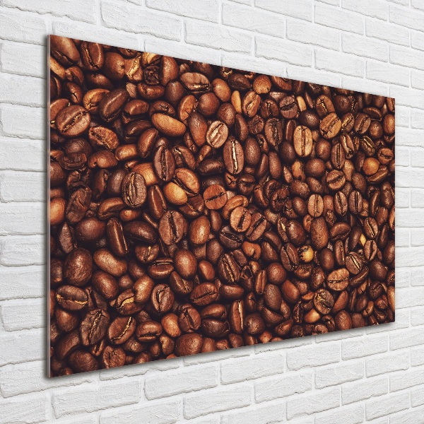 Glass acrylic wall art Coffee beans