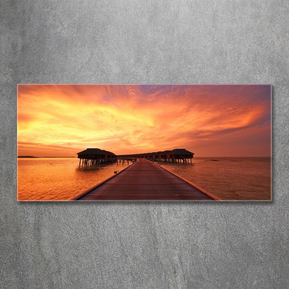 Wall art acrylic Bungalowy Maldives