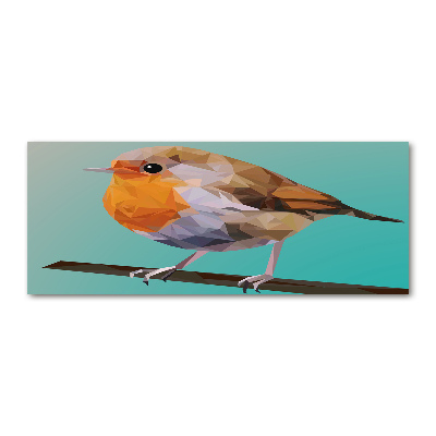 Acrylic wall art Rudzik bird