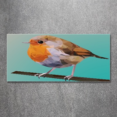 Acrylic wall art Rudzik bird