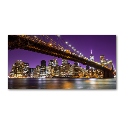 Acrylic print Manhattan at night