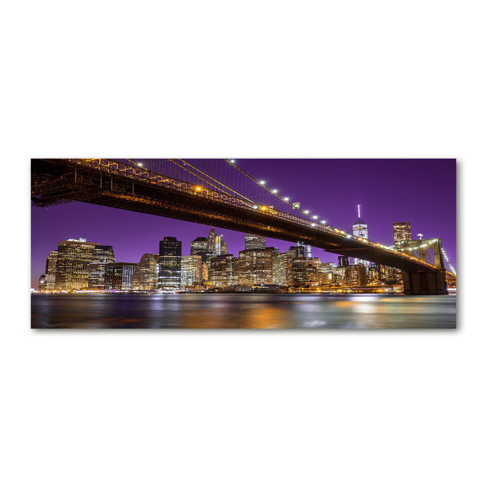 Acrylic print Manhattan at night