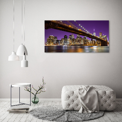 Acrylic print Manhattan at night