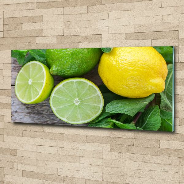 Acrylic wall picture Lime and lemon