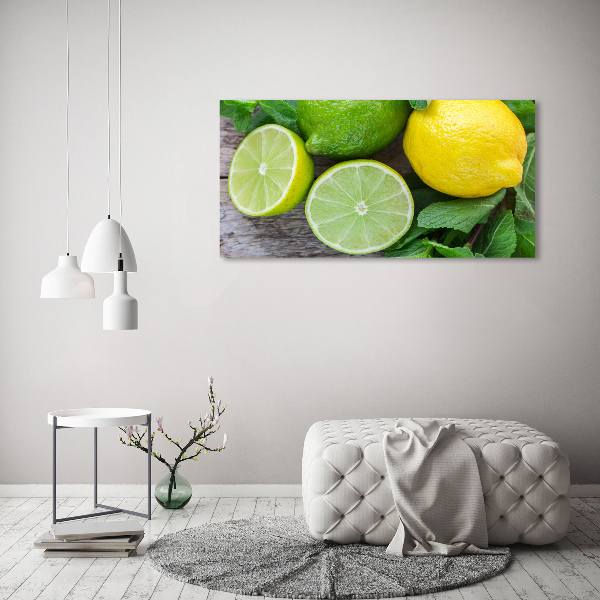 Acrylic wall picture Lime and lemon