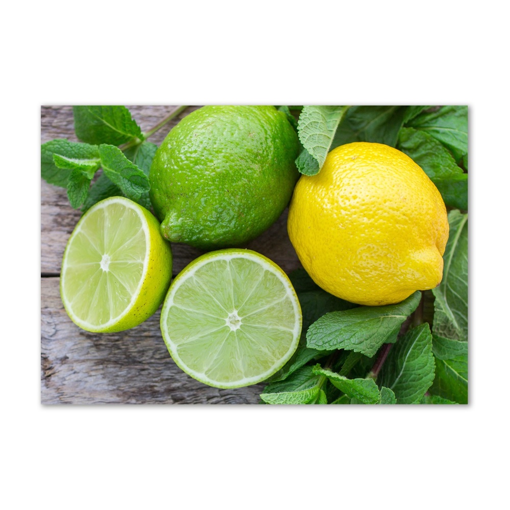 Acrylic wall picture Lime and lemon