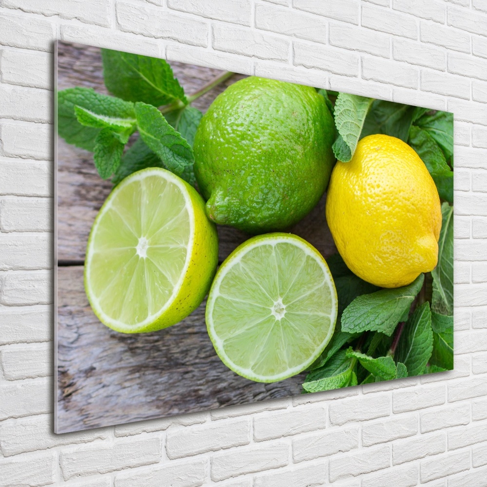 Acrylic wall picture Lime and lemon