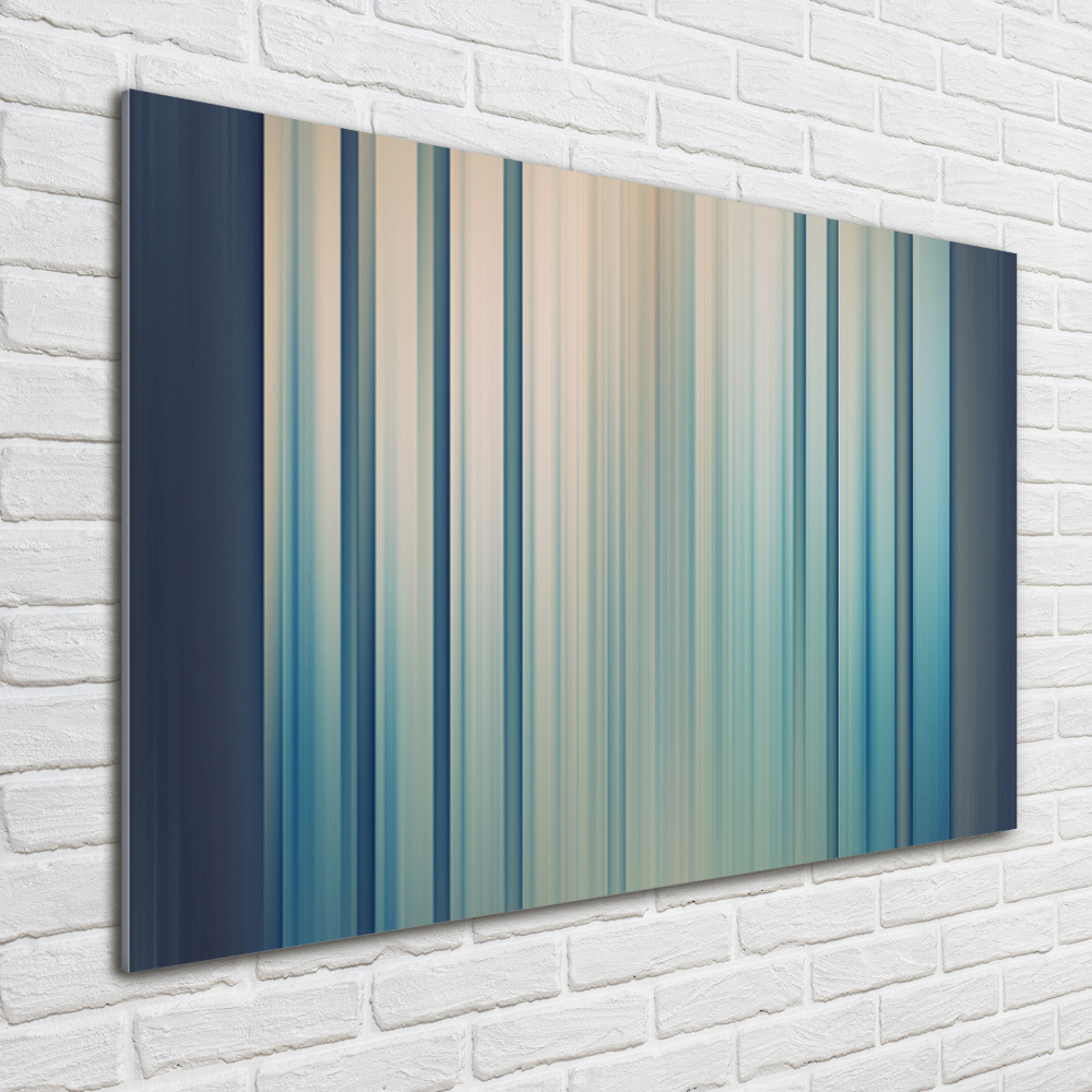 Print on acrylic Blue stripes