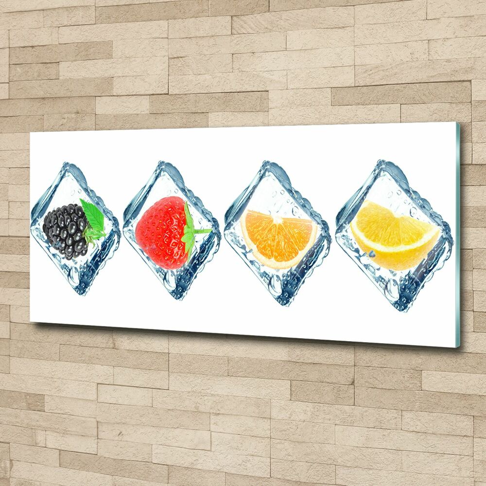 Acrylic wall picture Fruit in cubes