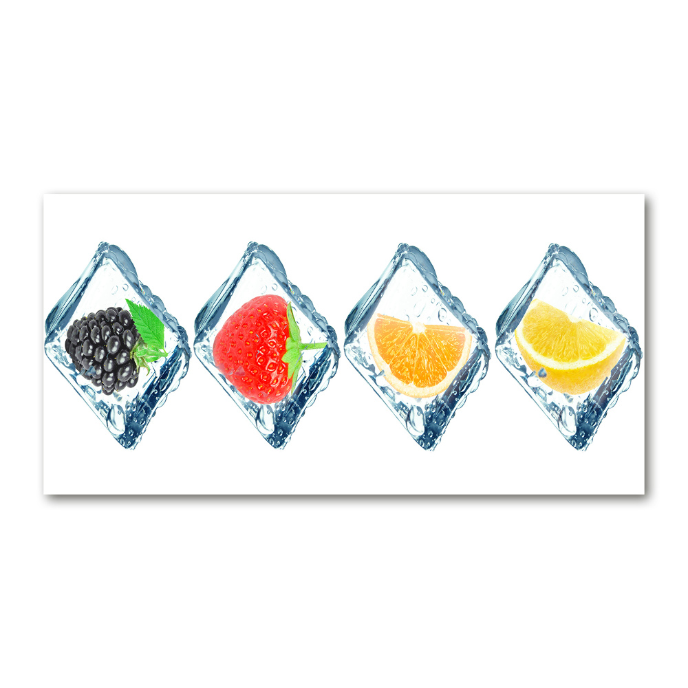 Acrylic wall picture Fruit in cubes