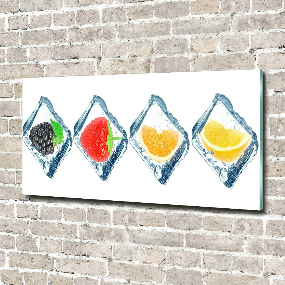 Acrylic wall picture Fruit in cubes