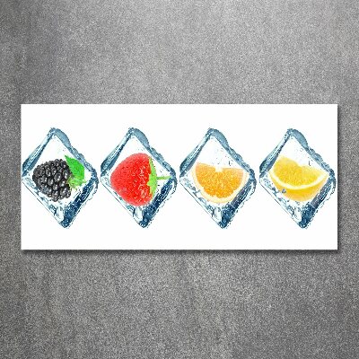 Acrylic wall picture Fruit in cubes