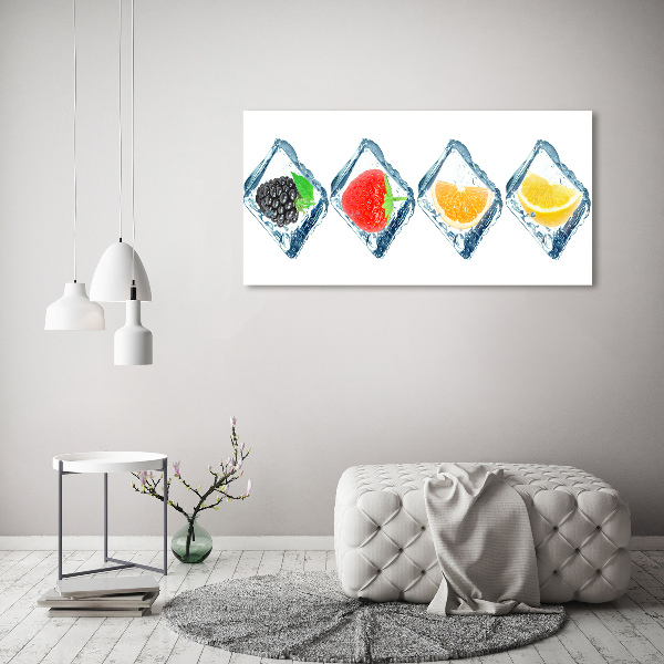 Acrylic wall picture Fruit in cubes