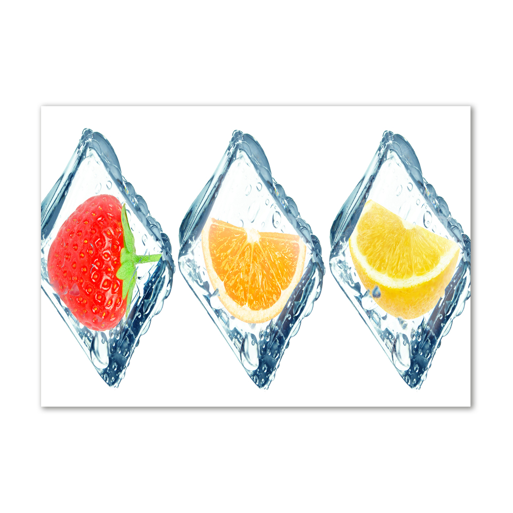 Acrylic wall picture Fruit in cubes