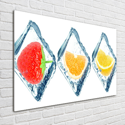 Acrylic wall picture Fruit in cubes