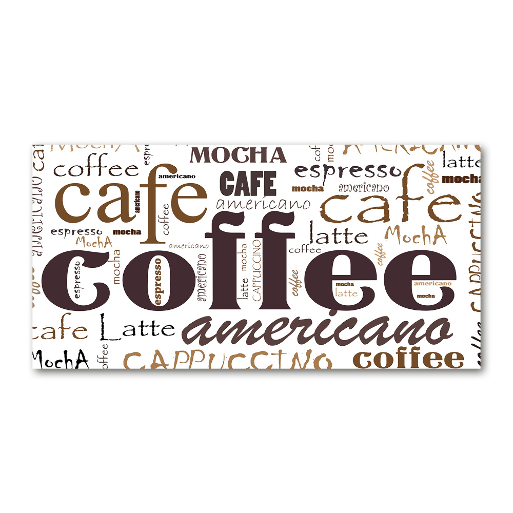 Glass acrylic wall art Coffee