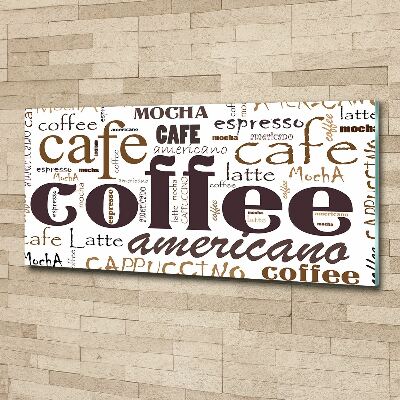 Glass acrylic wall art Coffee