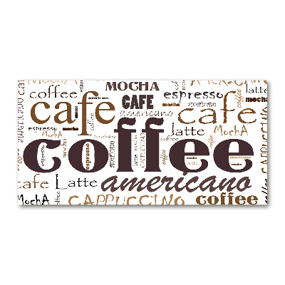 Glass acrylic wall art Coffee