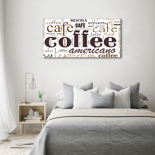 Glass acrylic wall art Coffee