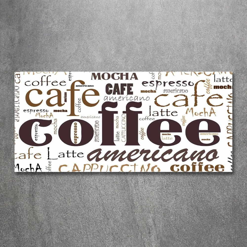 Glass acrylic wall art Coffee