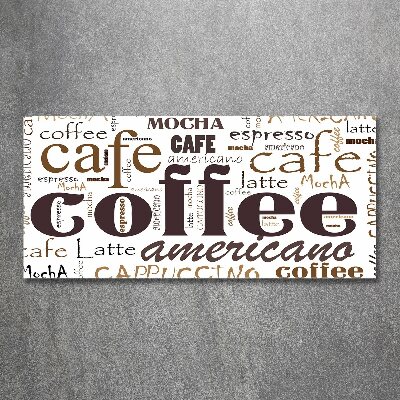 Glass acrylic wall art Coffee