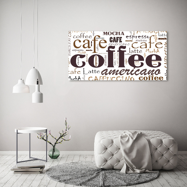 Glass acrylic wall art Coffee