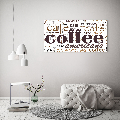 Glass acrylic wall art Coffee