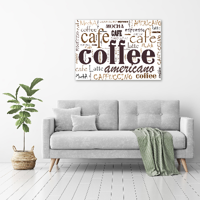 Glass acrylic wall art Coffee