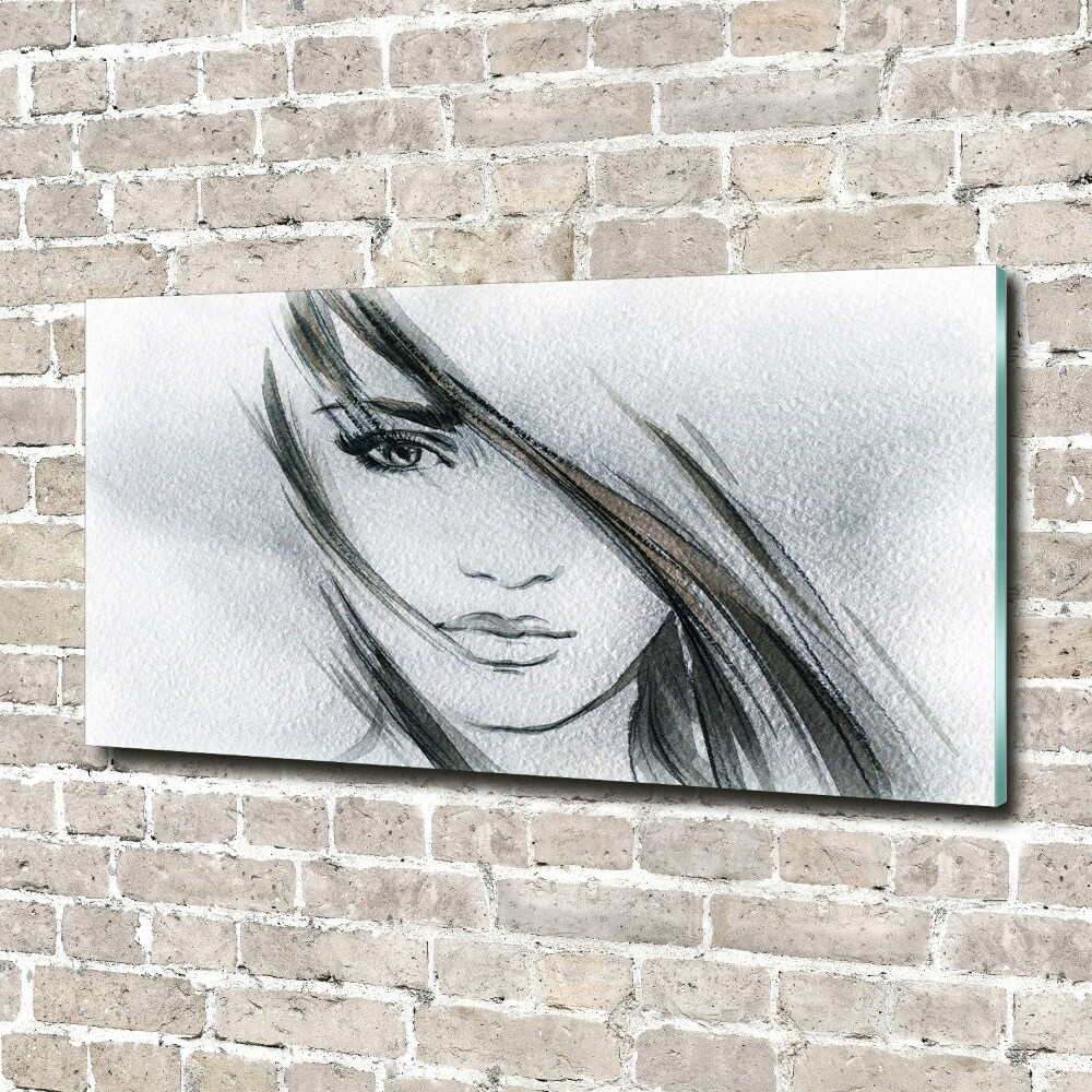 Print on acrylic Portrait of a woman