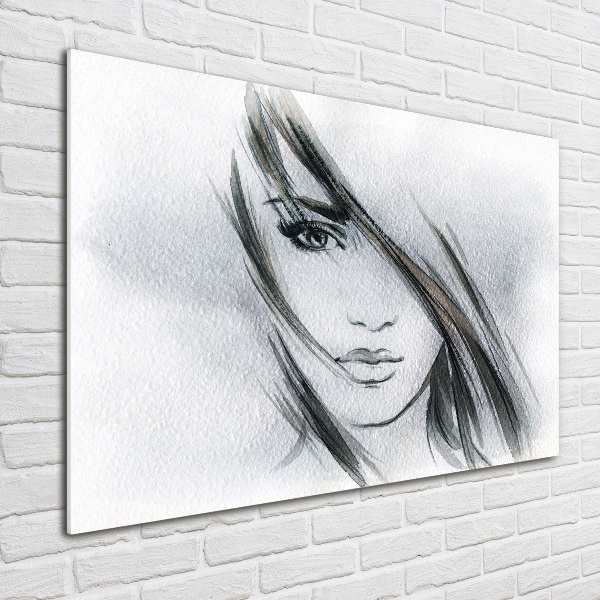 Print on acrylic Portrait of a woman