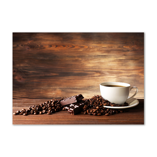 Acrylic wall picture Coffee and chocolate