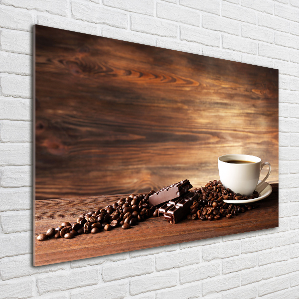 Acrylic wall picture Coffee and chocolate