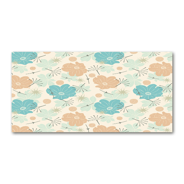 Print on acrylic Floral pattern