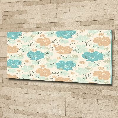 Print on acrylic Floral pattern