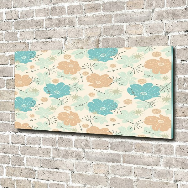 Print on acrylic Floral pattern