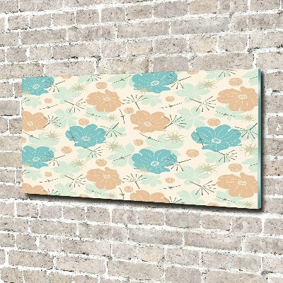 Print on acrylic Floral pattern