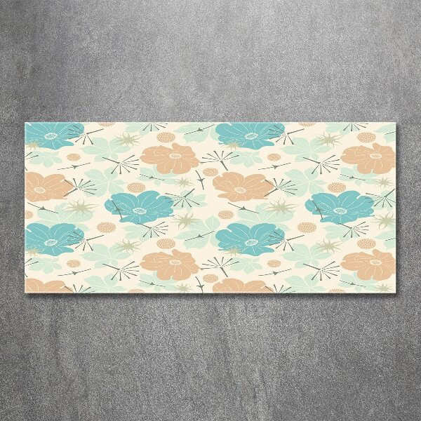 Print on acrylic Floral pattern