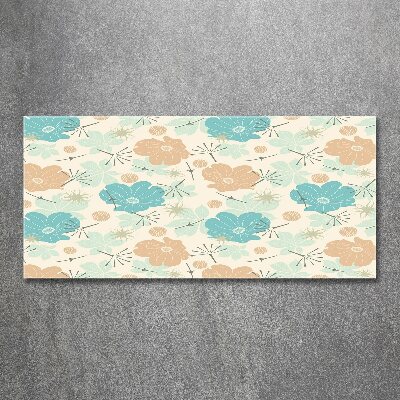 Print on acrylic Floral pattern