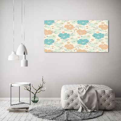 Print on acrylic Floral pattern