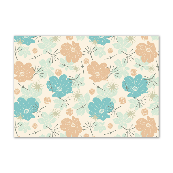 Print on acrylic Floral pattern