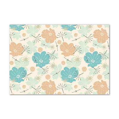 Print on acrylic Floral pattern