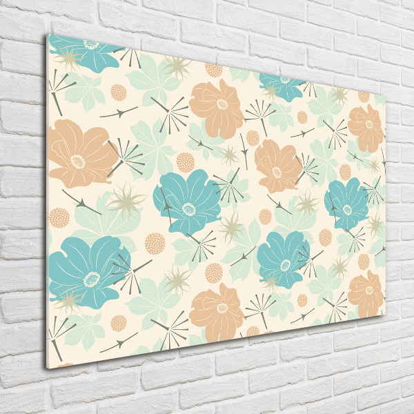 Print on acrylic Floral pattern