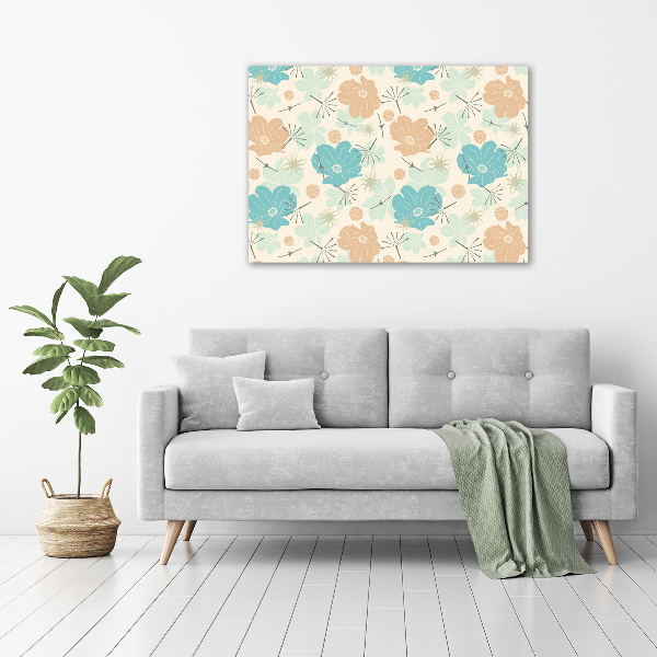 Print on acrylic Floral pattern