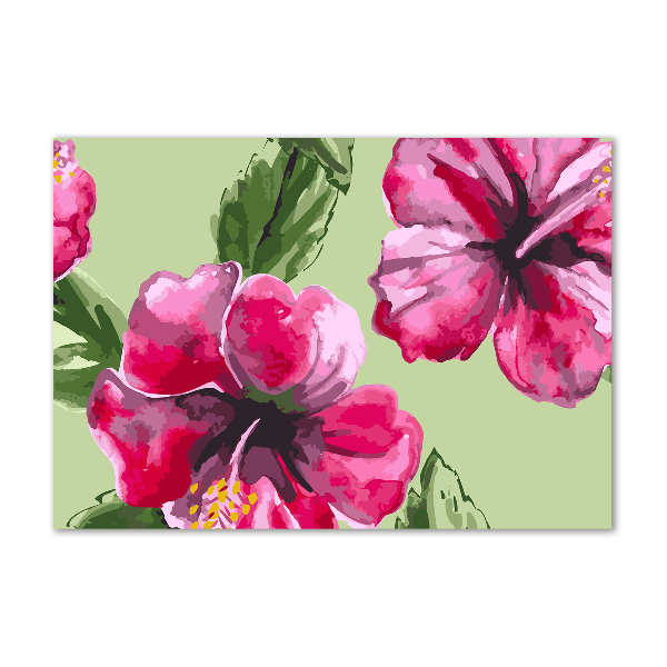 Print on acrylic Hawaiian flowers