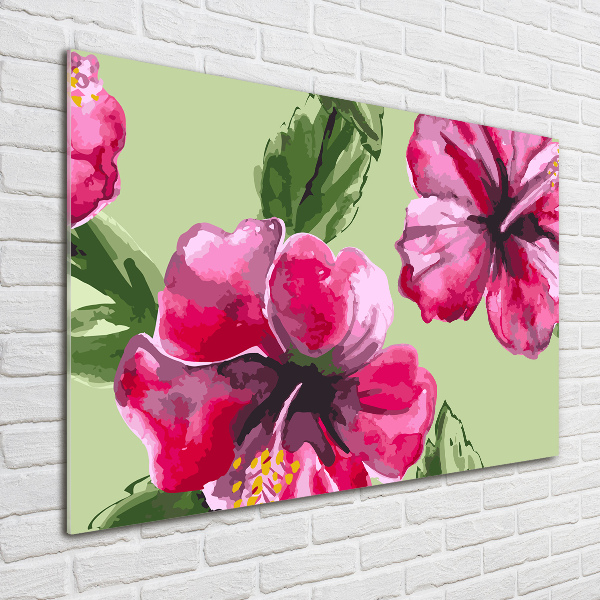 Print on acrylic Hawaiian flowers