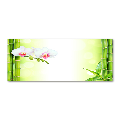 Acrylic wall art Orchid and bamboo