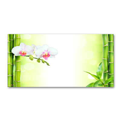 Acrylic wall art Orchid and bamboo