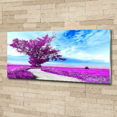 Acrylic print Tree and path