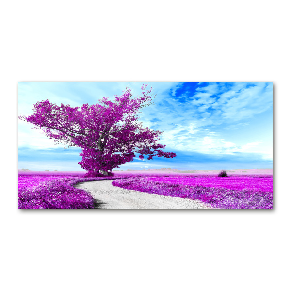 Acrylic print Tree and path