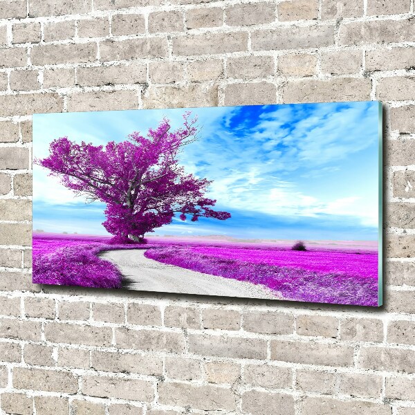 Acrylic print Tree and path